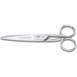 Tijera costura niquelada 3 CLAVELES