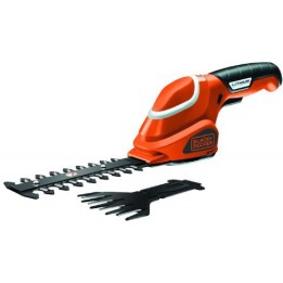 Tijera arreglasetos y cortacésped a batería li BLACK & DECKER 7,2 V 1,5 Ah 7 V