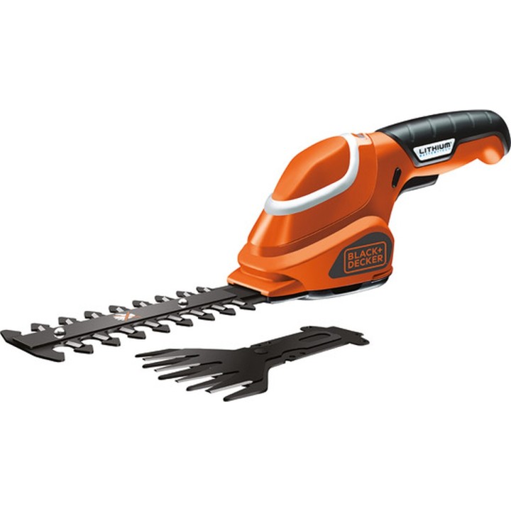 Tijera arreglasetos y cortacésped a batería li BLACK & DECKER 7,2 V 1,5 Ah 7 V - vista adicional 1