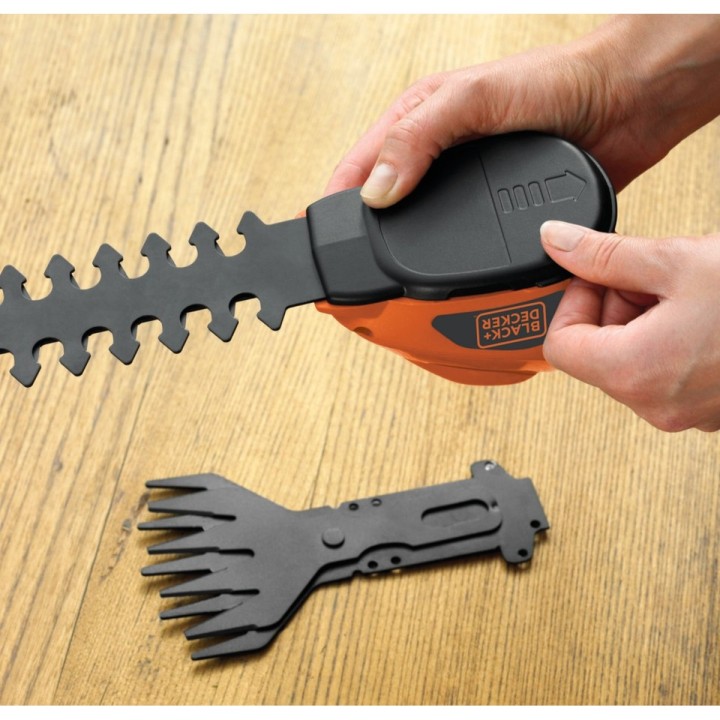 Tijera arreglasetos y cortacésped a batería li BLACK & DECKER 7,2 V 1,5 Ah 7 V - vista adicional 5