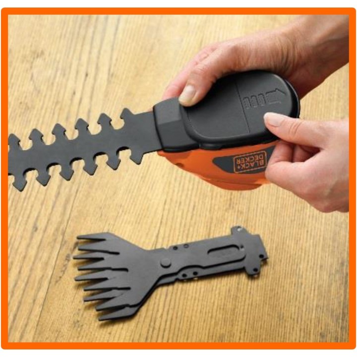 Tijera arreglasetos y cortacésped a batería li BLACK & DECKER 7,2 V 1,5 Ah 7 V - vista adicional 6