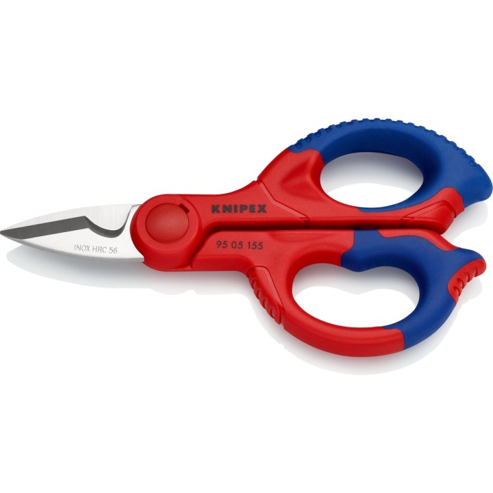 Tijeras de electricista KNIPEX 155 mm con portaherramientas