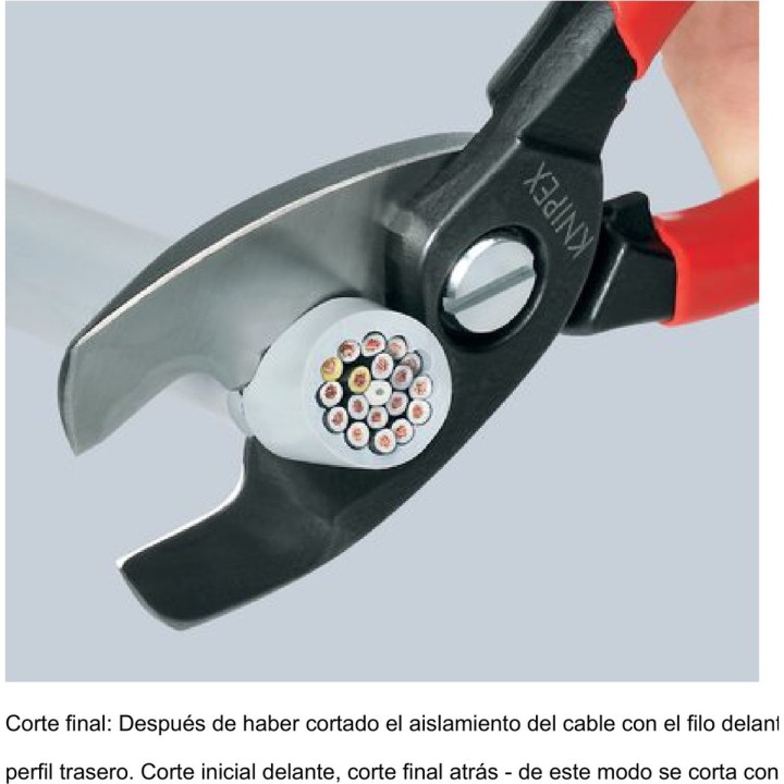 Tijera cortacables ø20 mm/70mm²/ awg 2-0 KNIPEX PREMIUM - vista adicional 6