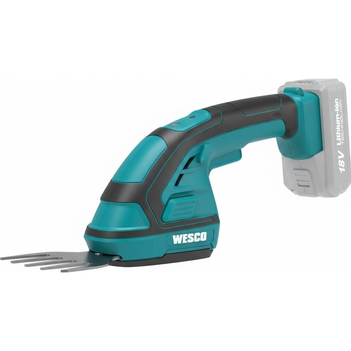 Tijera cortasetos y cortacesped batería WESCO 20 cm 18 V - vista adicional 1
