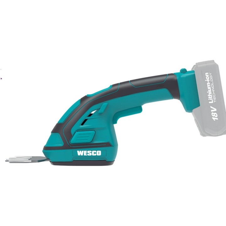 Tijera cortasetos y cortacesped batería WESCO 20 cm 18 V - vista adicional 2