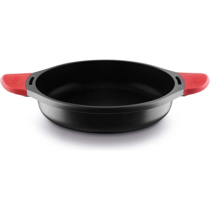 Cacerola baja de aluminio fundido Castey con tapa apta para inducción - imagen adicional 3