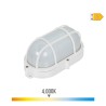 Aplique oval rejilla exterior led 9w 810lm ip65 4000k 11,8x21,2x9mm edm