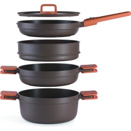 Set de cocina BRA Compac Pro 5 piezas 24 cm