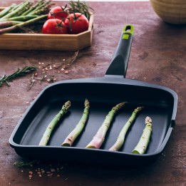Grill liso Foodie BRA de aluminio fundido