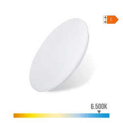 Plafon/aplique led de superficie 18w 6500k ø33x6,6cm edm