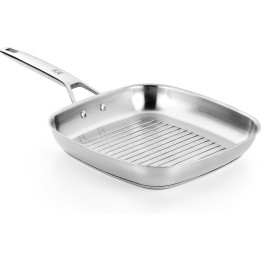 Grill con rayas BRA Signature de acero inoxidable 28 cm