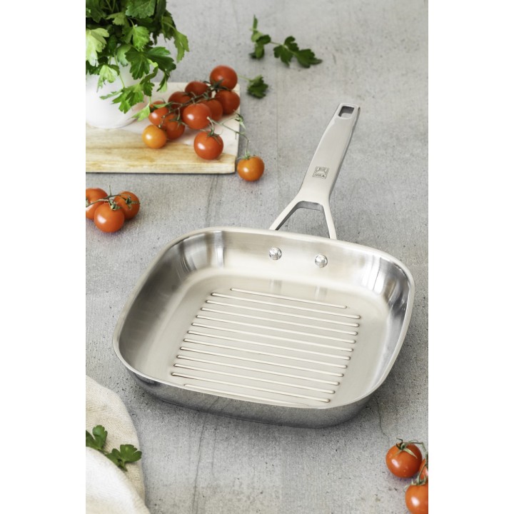Grill con rayas BRA Signature de acero inoxidable 28 cm - vista adicional 2