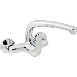 Grifo de cocina monomando mural Genebre K8 cromado 15 cm