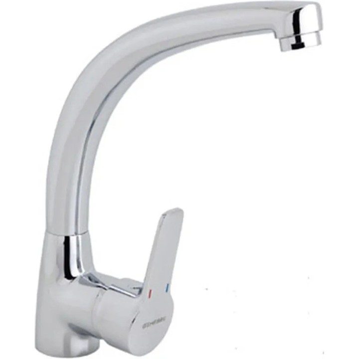 Grifo de cocina monomando Genebre Basik cromado - vista adicional 1