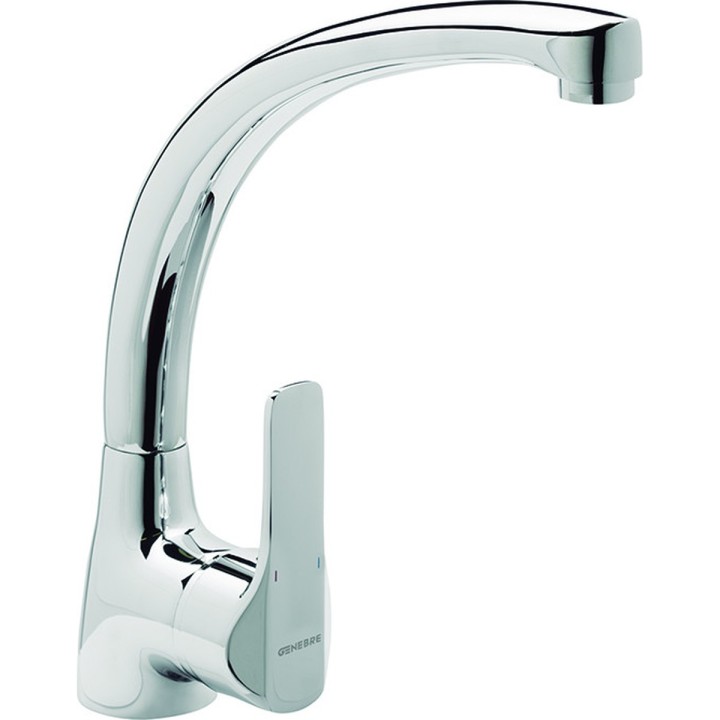 Grifo de cocina monomando Genebre K8 cromado de caño alto - vista adicional 2