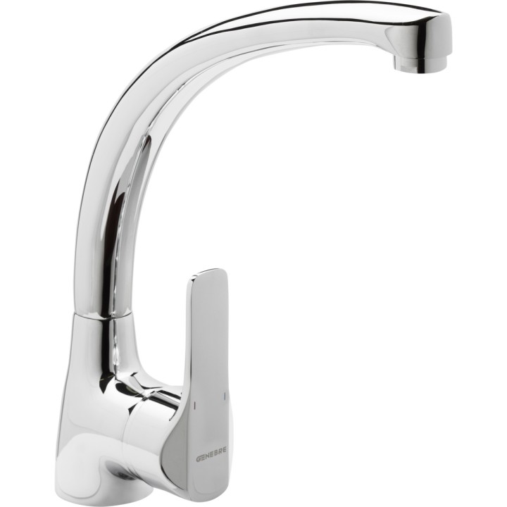 Grifo de cocina monomando Genebre K8 cromado de caño alto