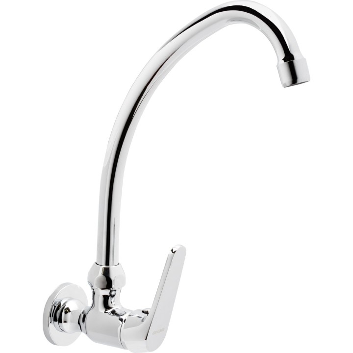 Grifo de cocina mural Genebre Ge2 caño alto cromado