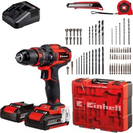 Taladro percutor a batería Einhell TE-CD 18/40 Li-i con 2 baterías