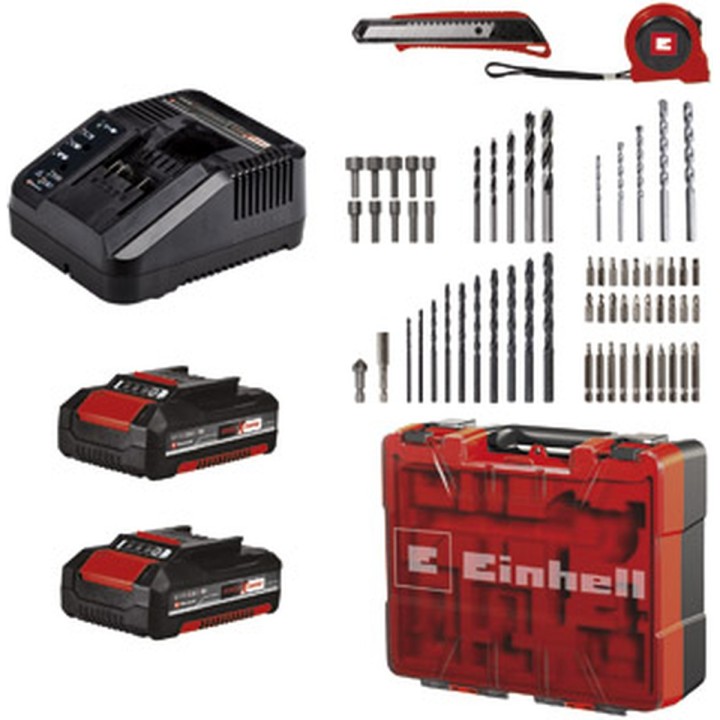 Taladro percutor a batería Einhell TE-CD 18/40 Li-i con 2 baterías - vista adicional 1