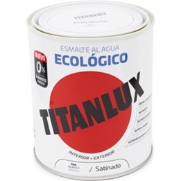 Esmalte al agua ecológico satinado Titanlux - Blanco