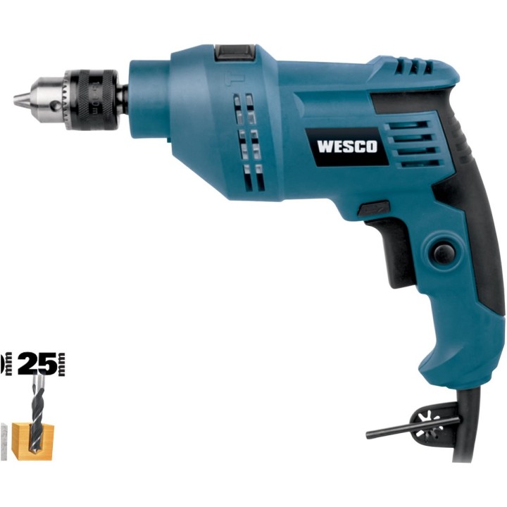 Taladro percutor con cable WESCO 550 W 10 mm - vista adicional 3