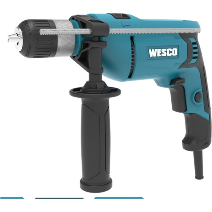 Taladro percutor WESCO 750 W con portabrocas de 13 mm - vista adicional 3