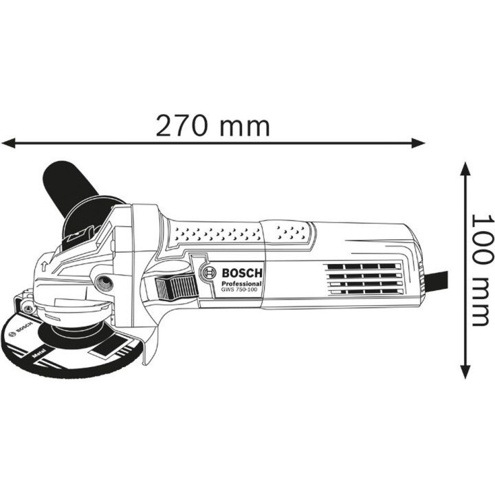 Amoladora angular Bosch PRO GWS 700 115 mm 710 W - vista adicional 5