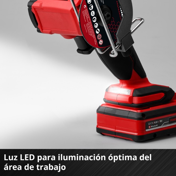 Cortadora inalámbrica Einhell TP-CO 18/76-C Li BL Solo 18 V - vista adicional 5