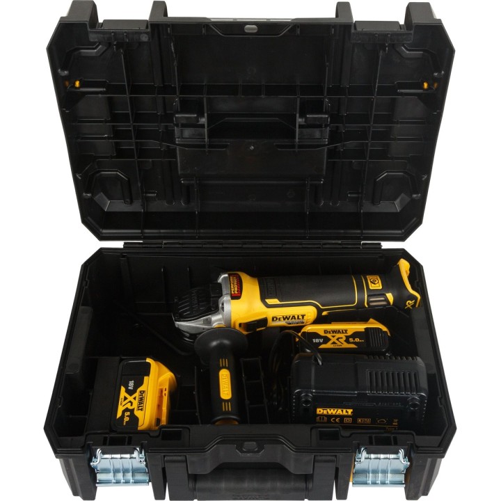 Miniamoladora a batería DEWALT XR 18 V 125 mm DCG405P2-QW - vista adicional 1