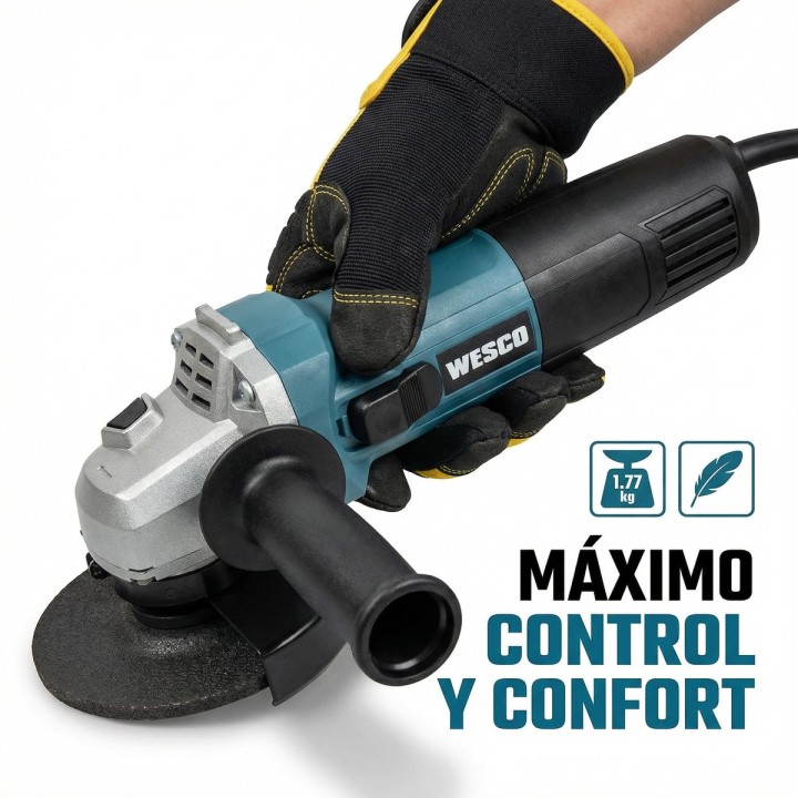 Amoladora con cable WESCO 115 mm 720 W WS4751.5