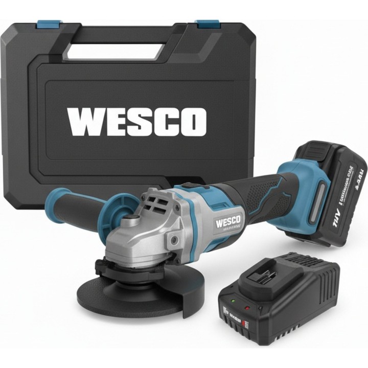 Amoladora angular a batería WESCO WS2890K.1 18 V 125 mm - vista adicional 1