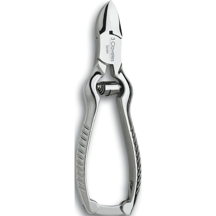Alicate para uñas niquelado 3 Claveles 12137 de 5,5 pulgadas