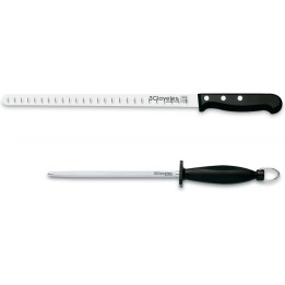 Set jamonero 3 Claveles 00966 alveolado con chaira 29 cm